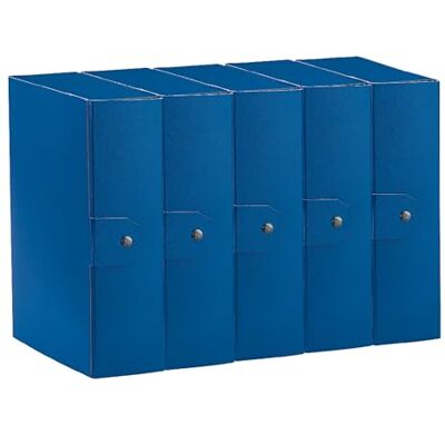 Esselte C30 EUROBOX Portfölj 10 cm, Blå, 5-pack, 390330050 Esselte C30 EUROBOX Portfölj 10 cm, Blå, 5-pack, 390330050