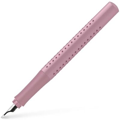 Faber-Castell 140824 – modernt reservoarpenna Grip 2010 med ergonomisk design och högkvalitativ konstruktion, fyllmedel bred fjäder M, påfyllningsbar inkl. bläckpatron – rosa skuggor, 1 styck Faber-Castell 140824 – modernt reservoarpenna Grip 2010 med ergonomisk design och högkvalitativ konstruktion, fyllmedel bred fjäder M, påfyllningsbar inkl. bläckpatron – rosa skuggor, 1 styck