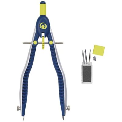 herlitz 11122330 Snabbjusterbar Passare med Extra Ritstift Blå/Lime herlitz 11122330 Snabbjusterbar Passare med Extra Ritstift Blå/Lime