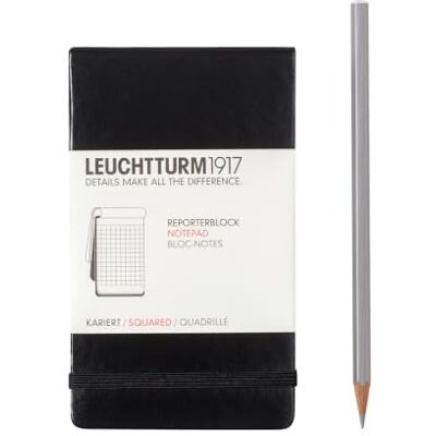 Leuchtturm1917 Notes reporterski w kratke czarny 333843 Leuchtturm1917 Notes reporterski w kratke czarny 333843
