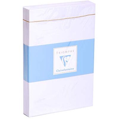 Clairefontaine 7736 C paket med 25 kuvert, med häftstift 11,4 x 16,2 cm 90 g under band/cello med foder 50 g vit Clairefontaine 7736 C paket med 25 kuvert, med häftstift 11,4 x 16,2 cm 90 g under band/cello med foder 50 g vit