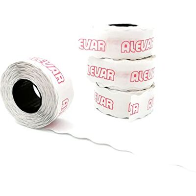 Alevar 26x16 Blister 10 Rullar Etiketter för prissättning, Permanent, Vit 800 Etiketter för rulle, Totalt 8 000 Etiketter Alevar 26x16 Blister 10 Rullar Etiketter för prissättning, Permanent, Vit 800 Etiketter för rulle, Totalt 8 000 Etiketter