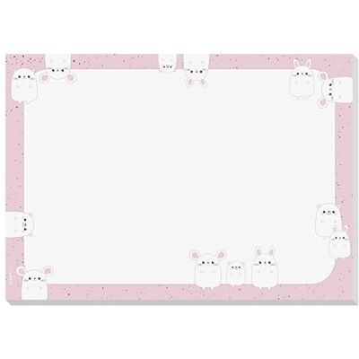 Sigel HO925 Pappersskrivbordsdyna "Kawaii Friends", A3, 80 g/m² FSC, avrivningsdyna, halkfri för ritning, skrivning och hantverk Svart/vit/rosa, 30 ark Sigel HO925 Pappersskrivbordsdyna "Kawaii Friends", A3, 80 g/m² FSC, avrivningsdyna, halkfri för ritning, skrivning och hantverk Svart/vit/rosa, 30 ark