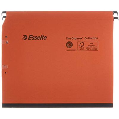 Esselte Hängande mapp Kori, 25 stycken, kraftpapper, orange skåp golv 15 mm orange Esselte Hängande mapp Kori, 25 stycken, kraftpapper, orange skåp golv 15 mm orange