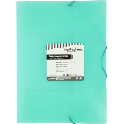 Grafoplás 6-pack plastmappar Foliostorlek Mintpastellgrön Tre klaffar Vertikal randig polypropylen Elastisk gummistängning Multiline Perfekt för skolor och yrkesverksamma Grafoplás 6-pack plastmappar Foliostorlek Mintpastellgrön Tre klaffar Vertikal randig polypropylen Elastisk gummistängning Multiline Perfekt för skolor och yrkesverksamma