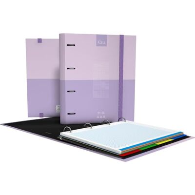 Grafoplás Carpesan 4 ringar a4 Kuru Lavendel Inklusive 5 x 5 rutnätsfärgsbyte 90 g papper distanser ergonomisk böjd rygg Carpebook Perfekt skolmaterial Grafoplás Carpesan 4 ringar a4 Kuru Lavendel Inklusive 5 x 5 rutnätsfärgsbyte 90 g papper distanser ergonomisk böjd rygg Carpebook Perfekt skolmaterial