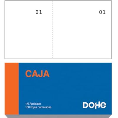 DOHE Boxkuponger (20 st) Fickstorlek 10 x 5 cm, 100 numrerade och mikroborrade vita ark, block för tombolor, tävlingar, lotteri, skåp, kontorsmaterial DOHE Boxkuponger (20 st) Fickstorlek 10 x 5 cm, 100 numrerade och mikroborrade vita ark, block för tombolor, tävlingar, lotteri, skåp, kontorsmaterial