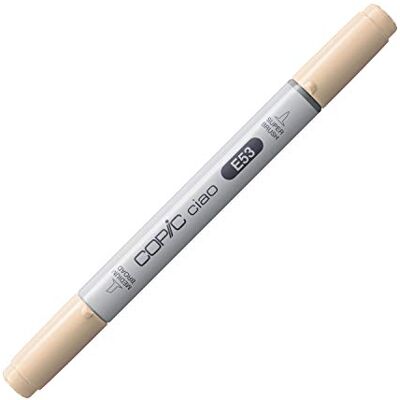 Copic Ciao färgad tuschpenna – (E-53) rå siden, för konst och hantverk, färgning, grafik, highlighter, design, anime, professionella och nybörjare, konsttillbehör och målarböcker Copic Ciao färgad tuschpenna – (E-53) rå siden, för konst och hantverk, färgning, grafik, highlighter, design, anime, professionella och nybörjare, konsttillbehör och målarböcker
