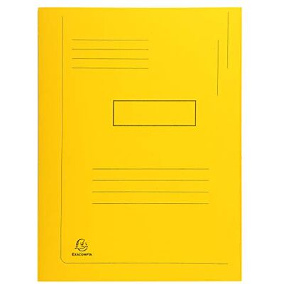 Exacompta 445009E förpackning med 50 mappar Forever, 2 flikar (från återvunnen kartong 280 g/kvm, miljövänligt) 50-pack gul Exacompta 445009E förpackning med 50 mappar Forever, 2 flikar (från återvunnen kartong 280 g/kvm, miljövänligt) 50-pack gul