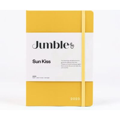 Collins Jumble and Co & Co Convo A5 Vecka att visa Wiro Bound 2023 Dagbok Sun Kiss Gul Veckodagbok med prickade sidor, JCVBCC-545/23 Collins Jumble and Co & Co Convo A5 Vecka att visa Wiro Bound 2023 Dagbok Sun Kiss Gul Veckodagbok med prickade sidor, JCVBCC-545/23