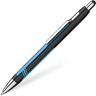 Schneider Epsilon Infällbar kulspetspenna, XB, blå svart/cyan Schneider Epsilon Infällbar kulspetspenna, XB, blå svart/cyan