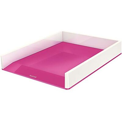 Leitz WOW Brevkorg, A4, vit/rosa metallic, 53611023 Leitz WOW Brevkorg, A4, vit/rosa metallic, 53611023