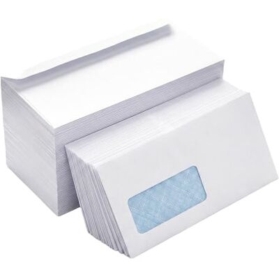 Noa Home Deco DCKXF001 Kuvert, Vit, 225 x 116 mm x 100 stycken Noa Home Deco DCKXF001 Kuvert, Vit, 225 x 116 mm x 100 stycken