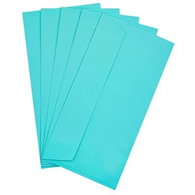 RAYLU PAPER ® 20-pack små färgkuvert med självhäftande och fönsterfri stängning för festgåvor, bröllop, födelsedag eller jul. Färgkuvert storlek DL 110x220 mm (Ljusblå) RAYLU PAPER ® 20-pack små färgkuvert med självhäftande och fönsterfri stängning för festgåvor, bröllop, födelsedag eller jul. Färgkuvert storlek DL 110x220 mm (Ljusblå)