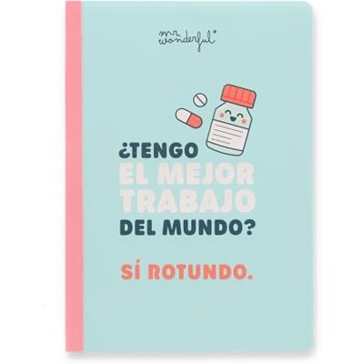 Mr. Wonderful Mr Wonderful A5 anteckningsbok med linjerade blad 160 sidor anteckningsbok sydd bindning Har jag världens bästa jobb? Mr. Wonderful Mr Wonderful A5 anteckningsbok med linjerade blad 160 sidor anteckningsbok sydd bindning Har jag världens bästa jobb?