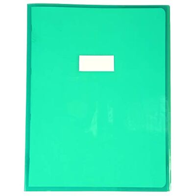 Calligraphe Kalligraphe PVC träningsbokskydd, A4+, etiketthållare – transparent grön Calligraphe Kalligraphe PVC träningsbokskydd, A4+, etiketthållare – transparent grön