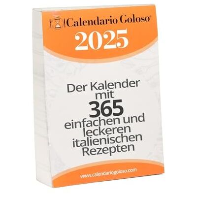 Tagliapasta Tysk kökskalender 2025 GOLOSO kokbok En bok med 365 italienska traditionella recept Presentidé för året runt A5-storlek Tagliapasta Tysk kökskalender 2025 GOLOSO kokbok En bok med 365 italienska traditionella recept Presentidé för året runt A5-storlek
