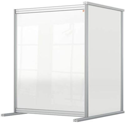Nobo Clear akryl skrivbordsavdelare, 1,44 m hög, fristående skyddande barriär för socialt avstånd, skydd och skärmsystem, Premium Plus 800 x 1000 mm 1915497 Nobo Clear akryl skrivbordsavdelare, 1,44 m hög, fristående skyddande barriär för socialt avstånd, skydd och skärmsystem, Premium Plus 800 x 1000 mm 1915497