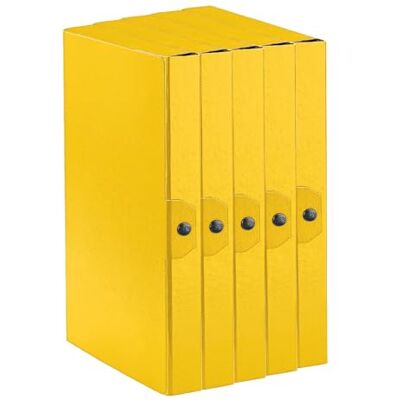 Esselte C24 EUROBOX 25 x 35 cm, rygg 4 cm, gul, 5-pack, 390324090 Esselte C24 EUROBOX 25 x 35 cm, rygg 4 cm, gul, 5-pack, 390324090