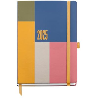 Miquelrius Agenda 2025, årlig dagbok 155 x 213 mm, veckovisningskalender, fodrad kartongomslag, spiral, elastisk gummiförslutning, 80 g/m² papper, spanska, engelska och portugisiska Miquelrius Agenda 2025, årlig dagbok 155 x 213 mm, veckovisningskalender, fodrad kartongomslag, spiral, elastisk gummiförslutning, 80 g/m² papper, spanska, engelska och portugisiska