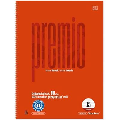 Staufen premio Collegeunderlägg – linjal storlek 15, DIN A4, 50 ark 90 g/m², linjal för noter, 1 musikbok Staufen premio Collegeunderlägg – linjal storlek 15, DIN A4, 50 ark 90 g/m², linjal för noter, 1 musikbok