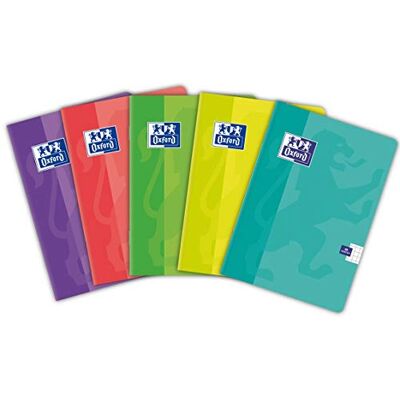 Oxford A6 A6 A6-anteckningsbok, 48 ark, rutig, 5-pack, färgmix, mynta, rosa, lila, lime, blå Oxford A6 A6 A6-anteckningsbok, 48 ark, rutig, 5-pack, färgmix, mynta, rosa, lila, lime, blå