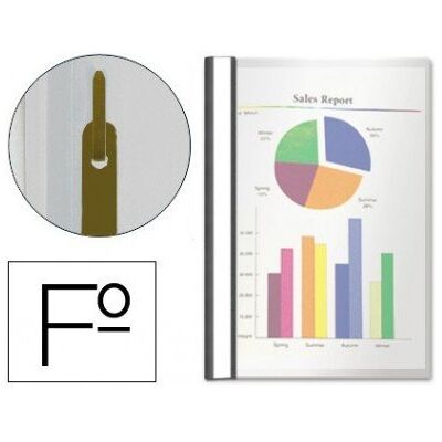 Esselte 33309 – paket med 50 mappar med kortfack, svart Esselte 33309 – paket med 50 mappar med kortfack, svart