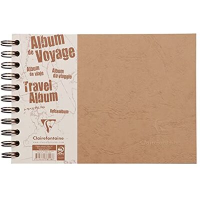 Clairefontaine 78116C resealbum (DIN A5, 14,8 x 21 cm quer Age Bag linjerad, 40 ark) brun Clairefontaine 78116C resealbum (DIN A5, 14,8 x 21 cm quer Age Bag linjerad, 40 ark) brun