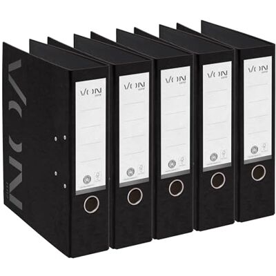 Leitz Från A4-mapp 100% återvunnen kartong, 80 mm ryggbredd, för 600 ark, full färg, tryck, blå ängel & FSC-certifierad, för skola, studier och hushåll, från , svart, 10570095 Leitz Från A4-mapp 100% återvunnen kartong, 80 mm ryggbredd, för 600 ark, full färg, tryck, blå ängel & FSC-certifierad, för skola, studier och hushåll, från , svart, 10570095