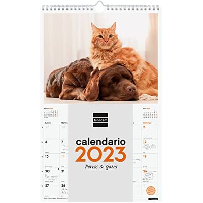Finocam Kalender 2023 spiralväggbilder för att skriva januari 2023 december 2023 (12 månader) Spanska hundar och katter Finocam Kalender 2023 spiralväggbilder för att skriva januari 2023 december 2023 (12 månader) Spanska hundar och katter