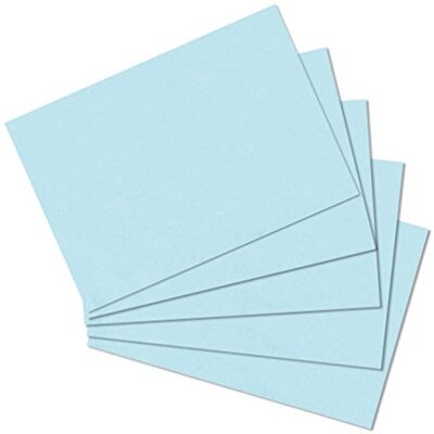 herlitz 10837177 indexkort A6 blanko, 100 stycken, blå herlitz 10837177 indexkort A6 blanko, 100 stycken, blå