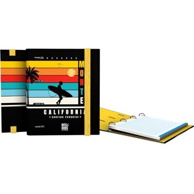 Grafoplás A5 ringpärm Kalifornien Bits & Bobs Carpebook Inkluderar 5 x 5 fyrkantig reservkant, ergonomisk böjd rygg 4 runda 25 mm ringar FSC-certifierad skolpapper Grafoplás A5 ringpärm Kalifornien Bits & Bobs Carpebook Inkluderar 5 x 5 fyrkantig reservkant, ergonomisk böjd rygg 4 runda 25 mm ringar FSC-certifierad skolpapper