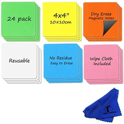 Navy Penguin Set med torraderbara magneter – 24-pack – 4 x 4 whiteboard magnetiska planeringsdynor, etiketter – små vita tavlor, namnlappar för hem, kontor och klassrum Navy Penguin Set med torraderbara magneter – 24-pack – 4 x 4 whiteboard magnetiska planeringsdynor, etiketter – små vita tavlor, namnlappar för hem, kontor och klassrum