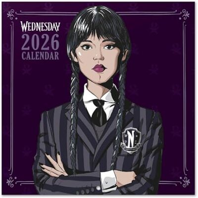 Grupo Erik Wall Calendar 2026 Wednesday Calendar 2026 Square 30 x 30 cm 12 x 12 inches Wall Planner, Family Planner Month To View Wednesday Addams Gifts For Friends Grupo Erik Wall Calendar 2026 Wednesday Calendar 2026 Square 30 x 30 cm 12 x 12 inches Wall Planner, Family Planner Month To View Wednesday Addams Gifts For Friends