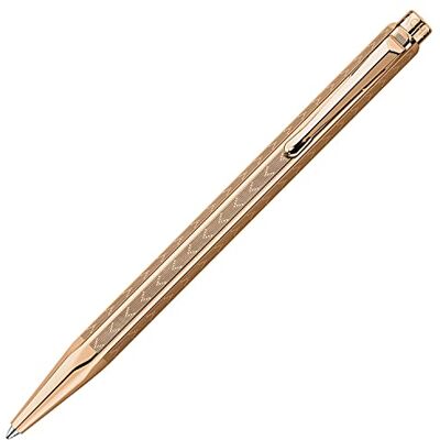 Caran d'Ache Ecridor Chevron rosa guldpläterad kulspetspenna Caran d'Ache Ecridor Chevron rosa guldpläterad kulspetspenna