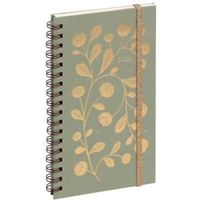 Exacompta 1608053E Space Pocket Agenda 16S spiral växt 9 x 16 cm vecka januari till december 2026 grön Exacompta 1608053E Space Pocket Agenda 16S spiral växt 9 x 16 cm vecka januari till december 2026 grön