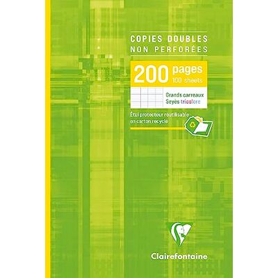 Clairefontaine 5721C förpackning (med 100 kaninklibbar DIN A4, 21 x 29,7 cm, Seyes, fransk linjär olack) 100-pack vit Clairefontaine 5721C förpackning (med 100 kaninklibbar DIN A4, 21 x 29,7 cm, Seyes, fransk linjär olack) 100-pack vit