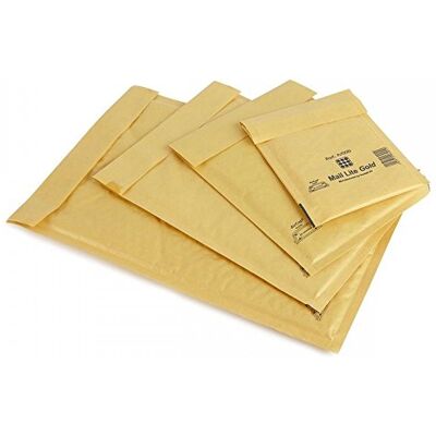 Mail Lite Storlek E/2 220 x 260 mm kuvert – guld (100 stycken) Mail Lite Storlek E/2 220 x 260 mm kuvert – guld (100 stycken)