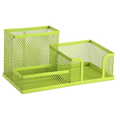 Leviatan Skrivbordsorganisatör Pennhållare skrivbord pennhållare bordsorganisatör av metall Kontorshylla med tyghållare nät 205 x 103 x 98 mm citronfärger Leviatan Skrivbordsorganisatör Pennhållare skrivbord pennhållare bordsorganisatör av metall Kontorshylla med tyghållare nät 205 x 103 x 98 mm citronfärger