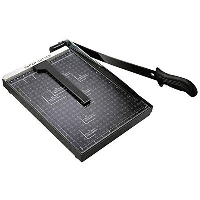 COOCHEER Papperstrimmer, 30 cm metallbas A4 pappersskärare giljotin för hemmakontor, 10 ark kapacitet COOCHEER Papperstrimmer, 30 cm metallbas A4 pappersskärare giljotin för hemmakontor, 10 ark kapacitet