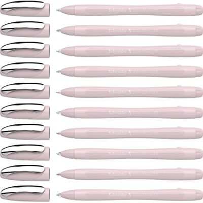 Schneider Slider Memo XB kulspetspenna (Colour Edition med lock, linjetjocklek: XB) 10-pack, fodralfärg: pärla, skrivfärg: blå Schneider Slider Memo XB kulspetspenna (Colour Edition med lock, linjetjocklek: XB) 10-pack, fodralfärg: pärla, skrivfärg: blå