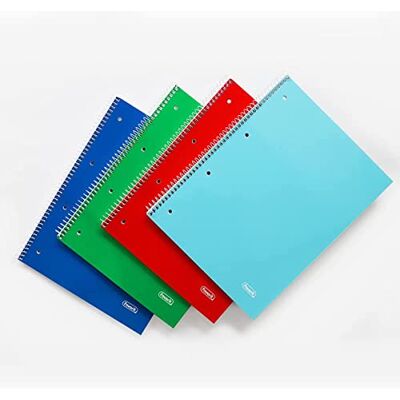 Favorit cf.5 A4 Spiralate anteckningsböcker, papper 80 g/kvm, 1 röd, 1 blå, 1 grön, 1 turkos + 1 rotationsfärg Favorit cf.5 A4 Spiralate anteckningsböcker, papper 80 g/kvm, 1 röd, 1 blå, 1 grön, 1 turkos + 1 rotationsfärg