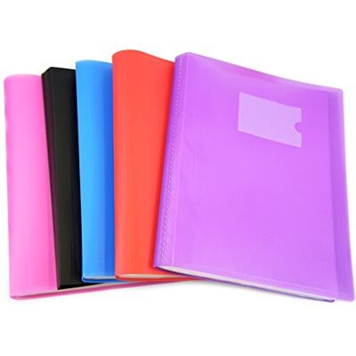 ARPAN A4 presentationsdisplay bokmapp med flexibelt skydd för individer, skola, högskolor, kontor, proffs, företag – 62 fickor 124 fickor blandade färger x 1 ARPAN A4 presentationsdisplay bokmapp med flexibelt skydd för individer, skola, högskolor, kontor, proffs, företag – 62 fickor 124 fickor blandade färger x 1