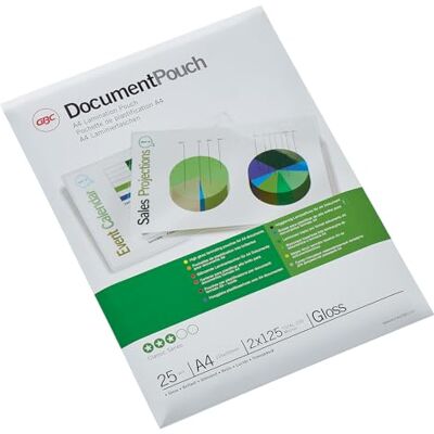 GBC lamineringspåsar premiumkvalitet 250 mikron A4 (förpackning med 25) GBC lamineringspåsar premiumkvalitet 250 mikron A4 (förpackning med 25)