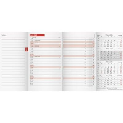 rido/idé månads-ersättningskalendarium mod. TM 12 2026 87 × 153 mm, kartong, vit rido/idé månads-ersättningskalendarium mod. TM 12 2026 87 × 153 mm, kartong, vit