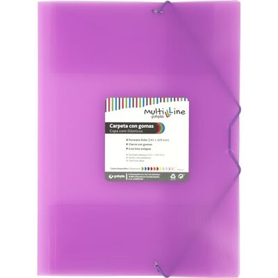 Grafoplás 6-pack plastmappar Foliostorlek Pastell lavendel Tre klaffar Vertikal randig polypropylen Elastisk gummistängning Multiline Perfekt för skolor och yrkesverksamma Grafoplás 6-pack plastmappar Foliostorlek Pastell lavendel Tre klaffar Vertikal randig polypropylen Elastisk gummistängning Multiline Perfekt för skolor och yrkesverksamma