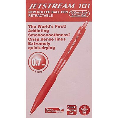uni-ball Uniball Jetstream kulspetspenna, 0,7 mm, röd uni-ball Uniball Jetstream kulspetspenna, 0,7 mm, röd