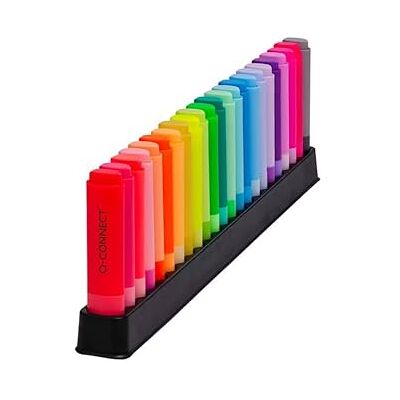 Q-Connect Desk Set Pastel 1,5-5 mm, blandade pastellfärger, 23-pack, KF17782 Q-Connect Desk Set Pastel 1,5-5 mm, blandade pastellfärger, 23-pack, KF17782