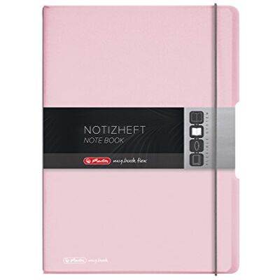 herlitz 11408648 Anteckningsbok (A4, utbytbart PP-fodral med förslutningsgummi, 80 g/m²) 80 ark rosétransparent herlitz 11408648 Anteckningsbok (A4, utbytbart PP-fodral med förslutningsgummi, 80 g/m²) 80 ark rosétransparent