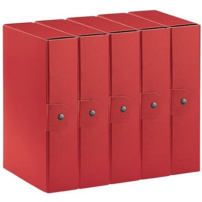 Esselte C28 EUROBOX 25 x 35 cm, rygg 8 cm, röd, 5-pack, 390328160 Esselte C28 EUROBOX 25 x 35 cm, rygg 8 cm, röd, 5-pack, 390328160